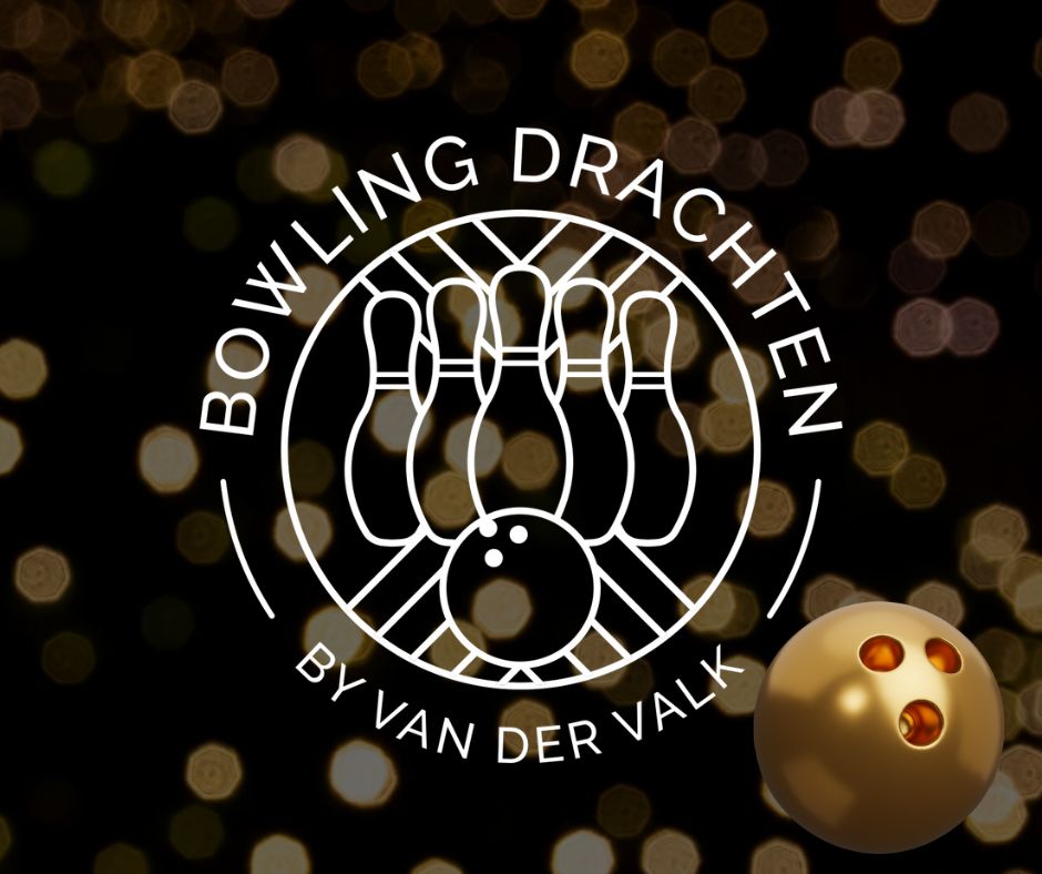 bowling logo met kerst gevoel